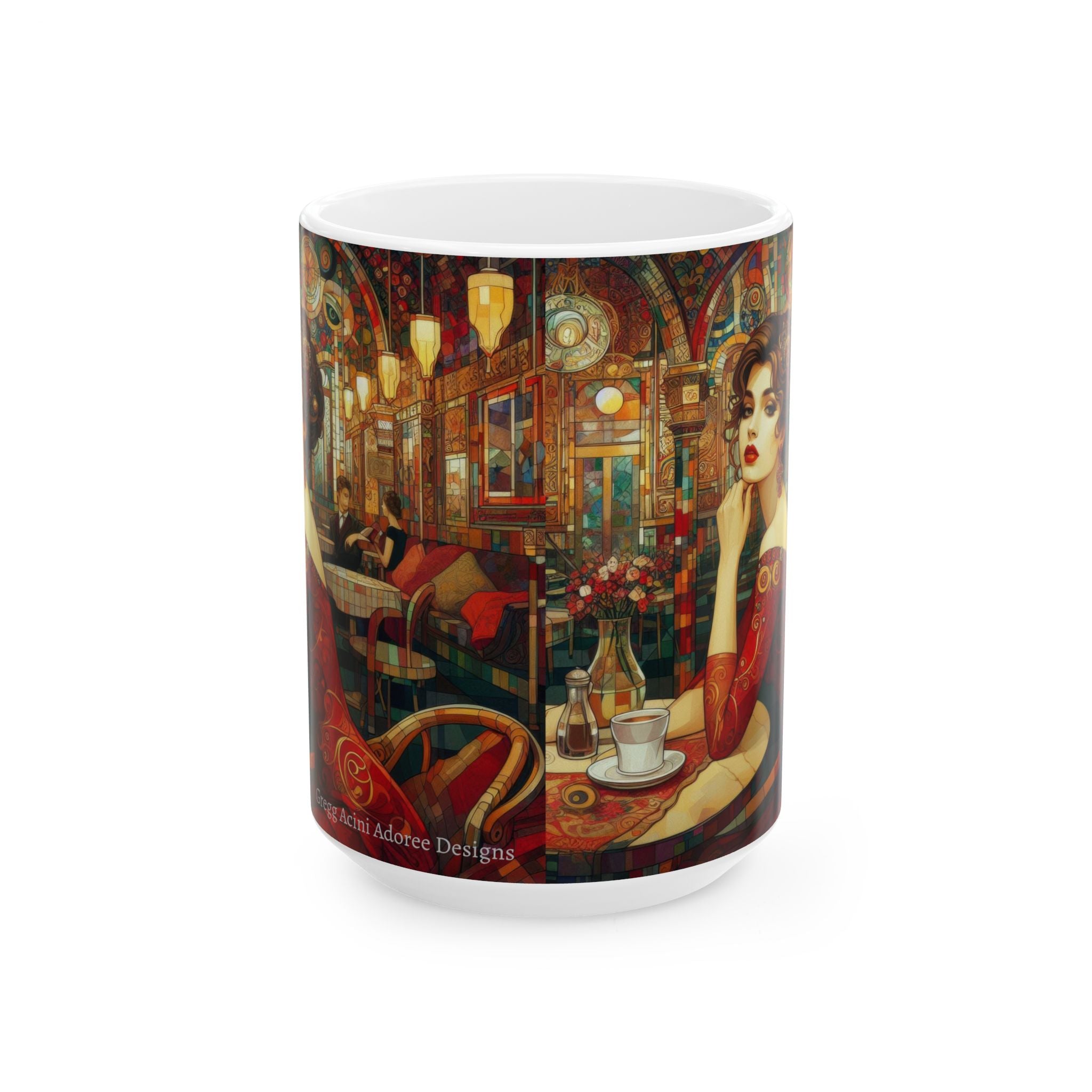 Audrey Ceramic Mug by Gregg Acini Adoree Designs