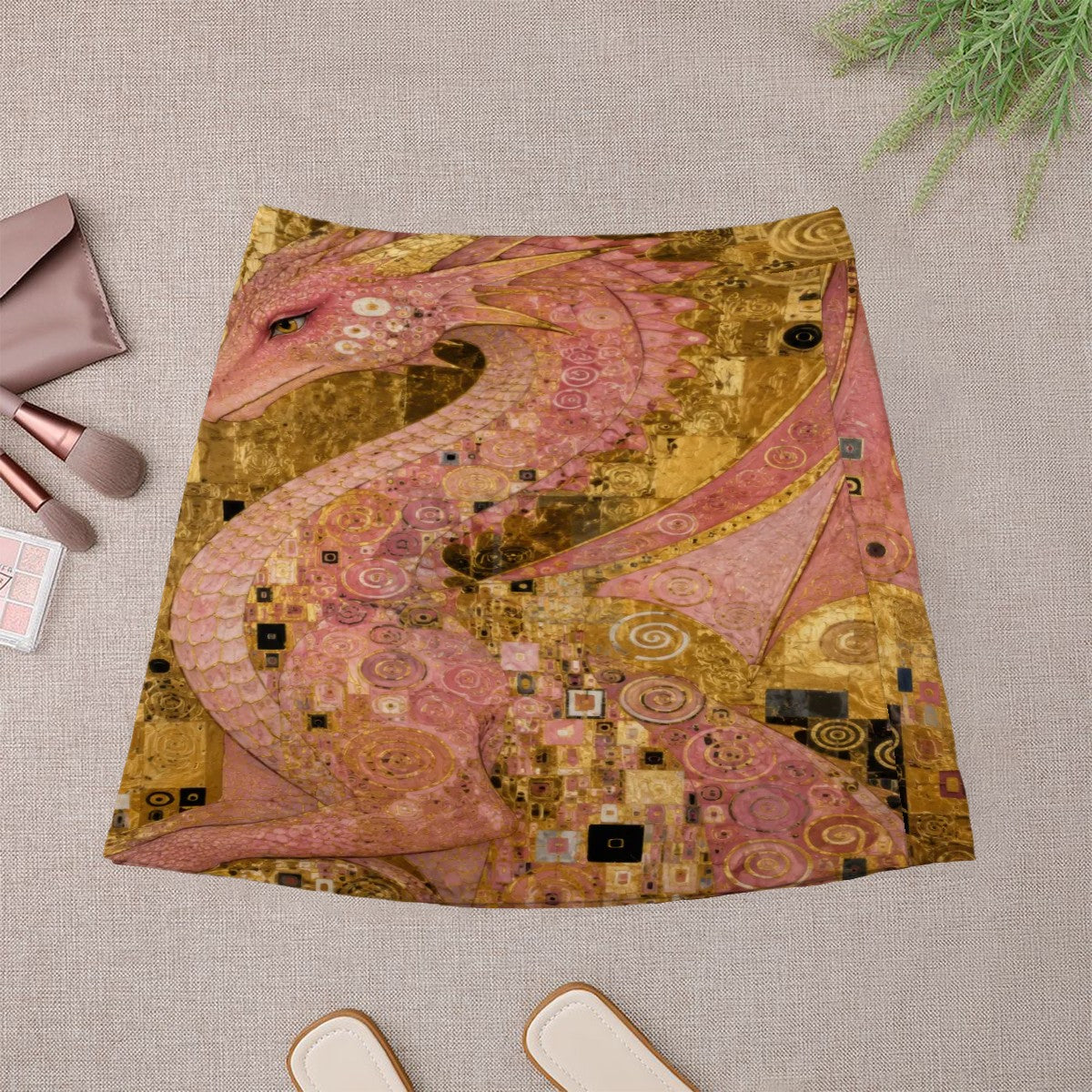 Pink Dragon Mini Skirt