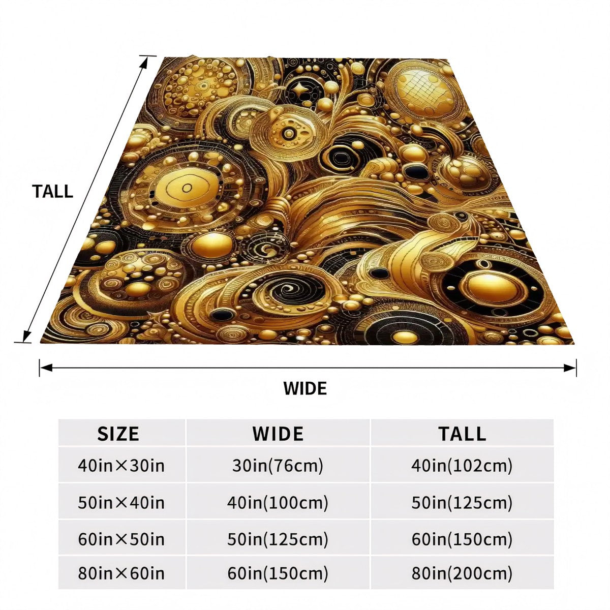 300 GSM Flannel Throw Blanket (Made in USA)