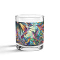 Hummingbird Kaleidoscope 10oz Whiskey Glass