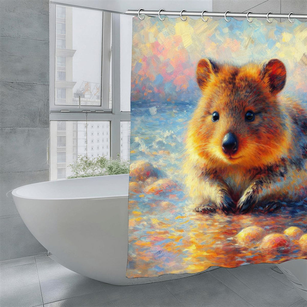Baby Quokka Shower Curtain 70.8"x70.8" (Made in USA)