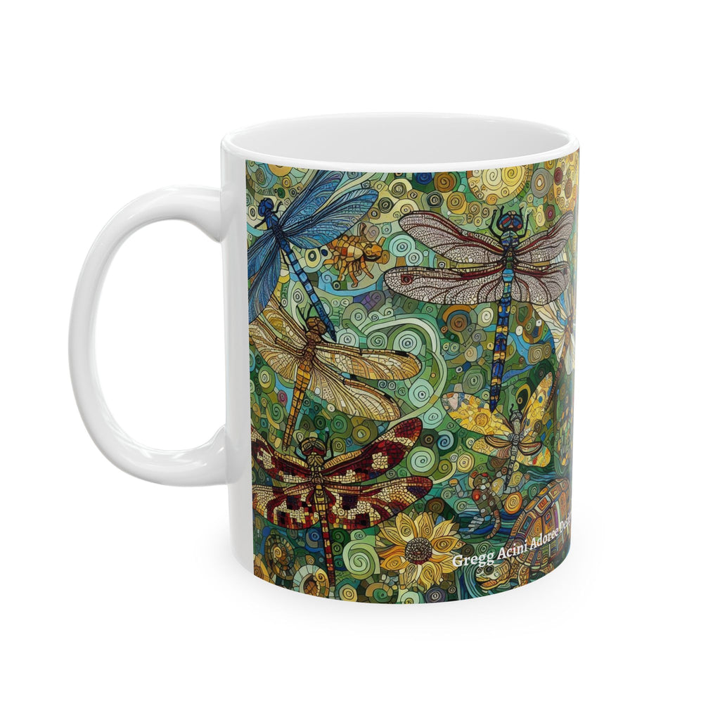 Dragonflies Ceramic Mug by Gregg Acini Adoree Designs