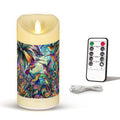 Hummingbird Kaleidoscope Flameless LED Candle