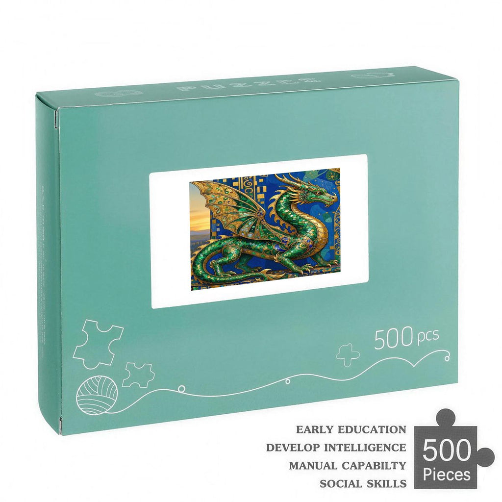 Dragon Art Wooden Jigsaw Puzzle — 500 Pieces | Multiple Designs