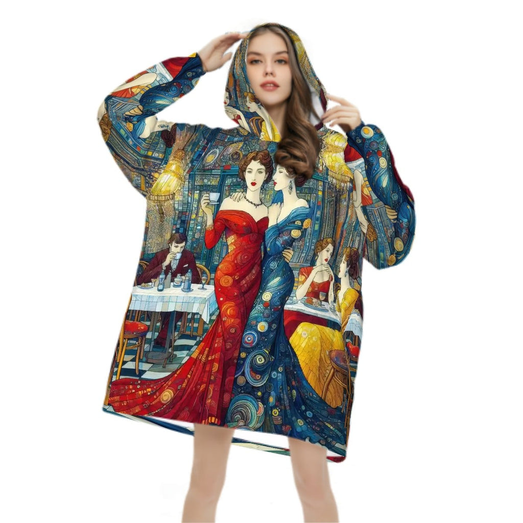 Girlfriends Adult Blanket Hoodie