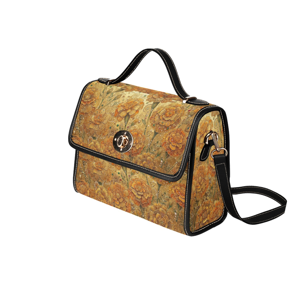 Marigolds Satchel Waterproof Canvas Bag