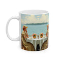 Dahlia by the Lake Ceramic Mug by Gregg Acini Adoree Designs