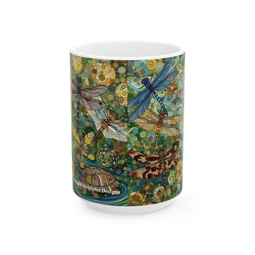Dragonflies Ceramic Mug by Gregg Acini Adoree Designs
