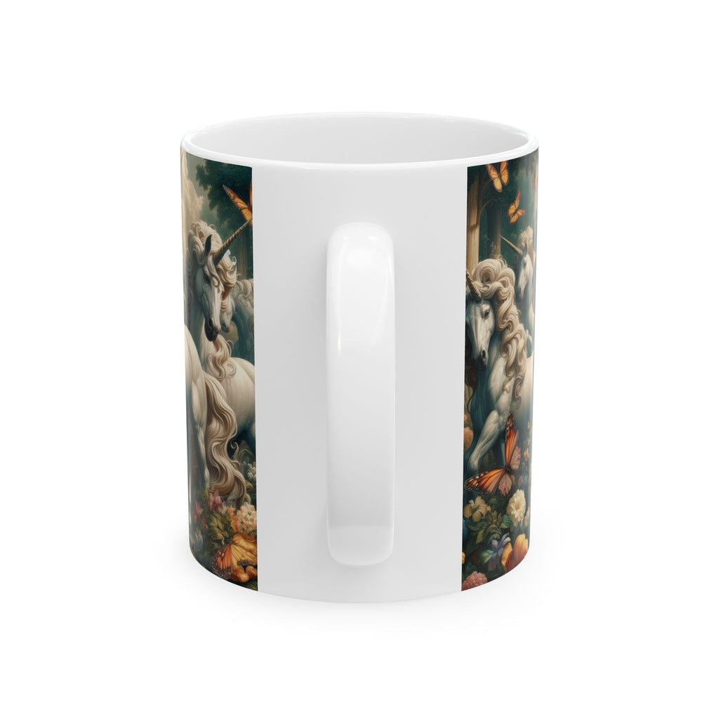 Unicorns and Butterflies Ceramic Mug by Gregg Acini Adoree Designs