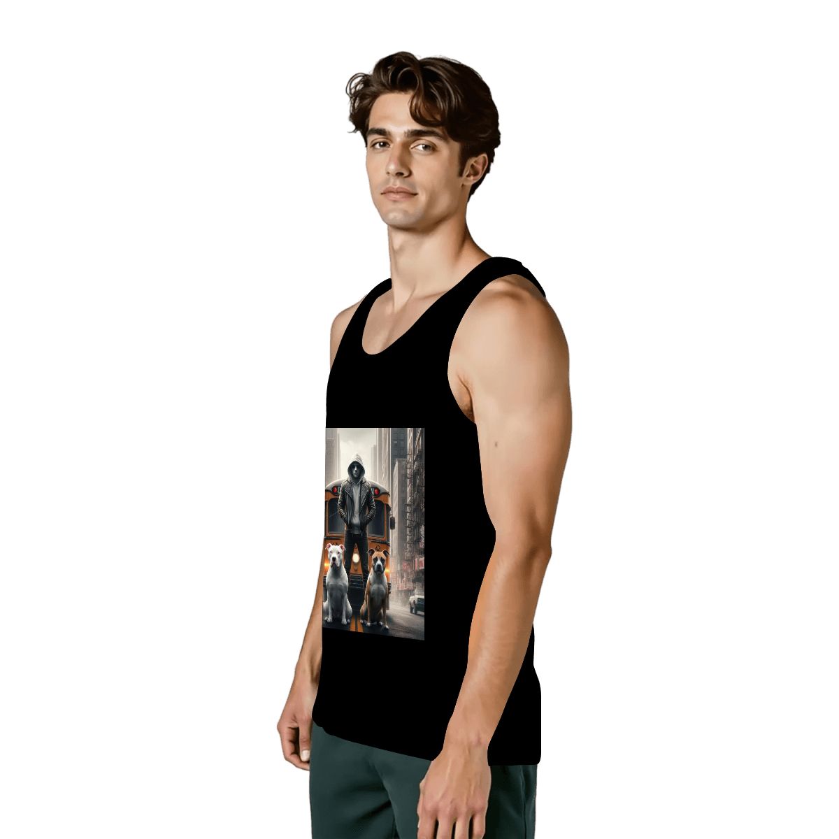 Multiple Designs Cotton Tank Top (First image shows selected design)