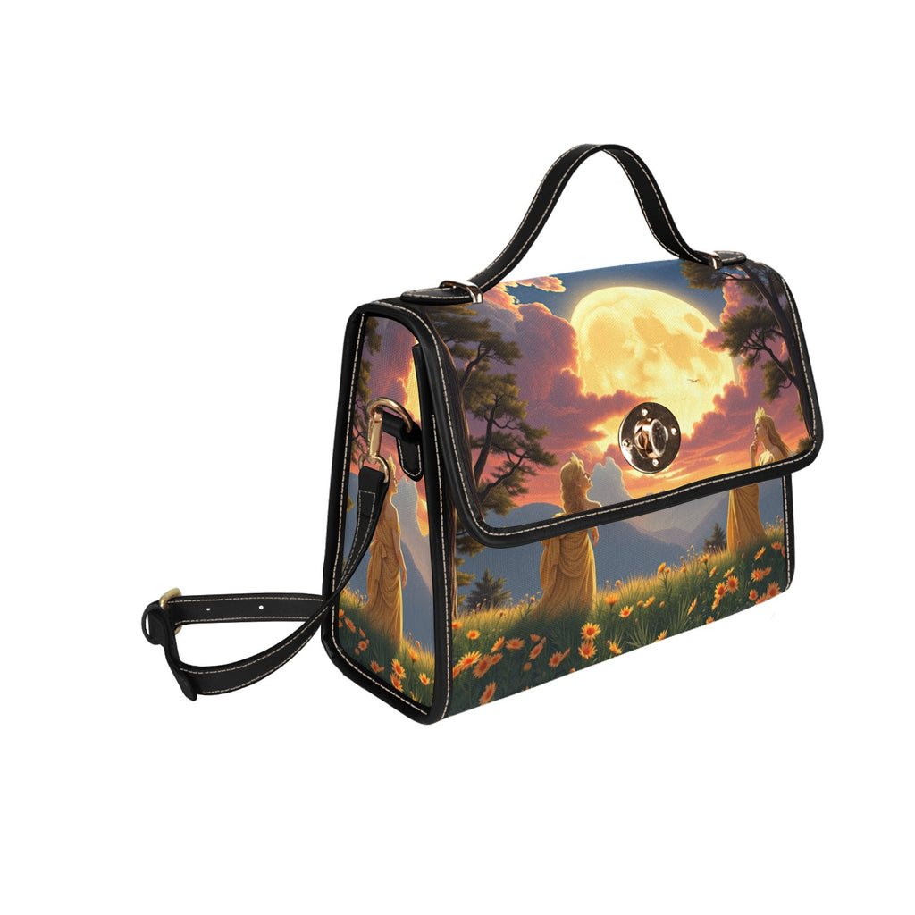 Ladies of the Moon Satchel Waterproof Canvas Bag