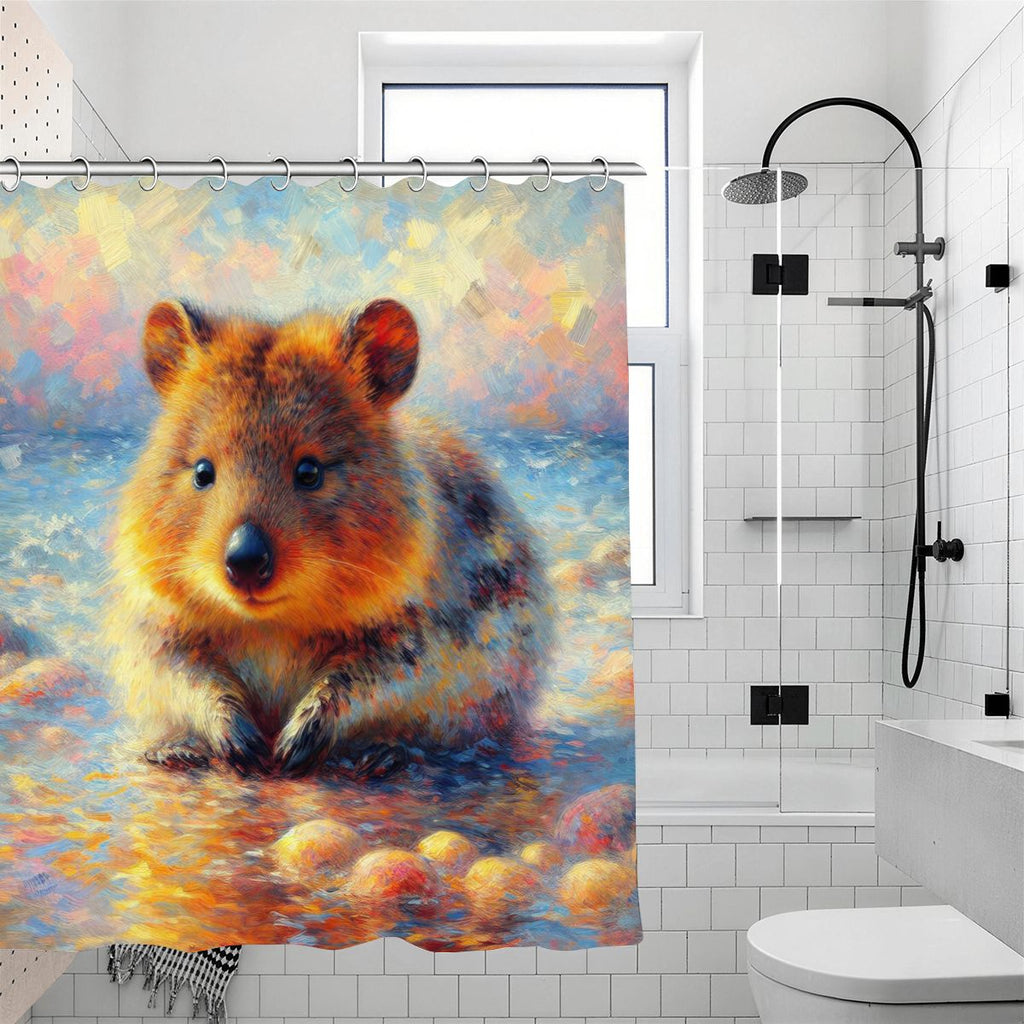 Baby Quokka Shower Curtain 70.8"x70.8" (Made in USA)