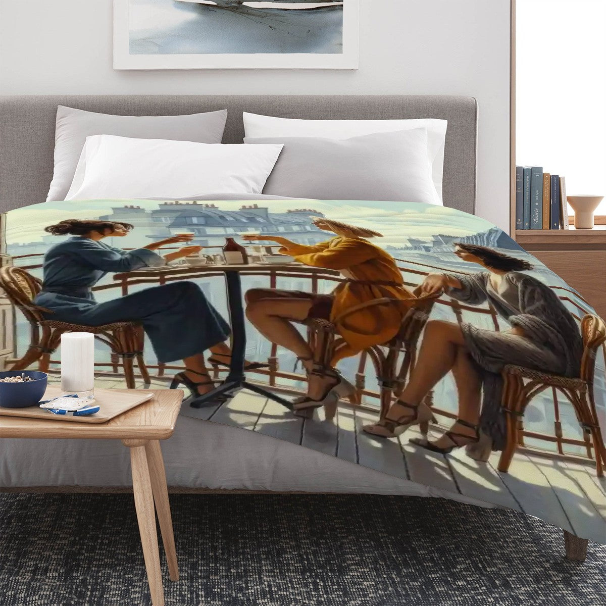 300 GSM Flannel Throw Blanket (Made in USA)