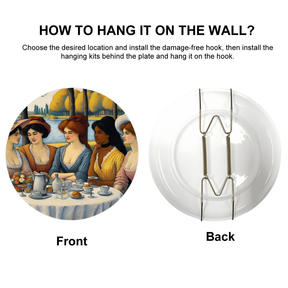 5 Ladies Decorative Plate - Gregg Acini Adoree Designs - Decorative Plates