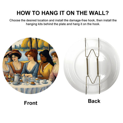 5 Ladies Decorative Plate - Gregg Acini Adoree Designs - Decorative Plates