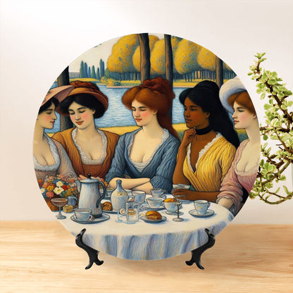 5 Ladies Decorative Plate - Gregg Acini Adoree Designs - Decorative Plates