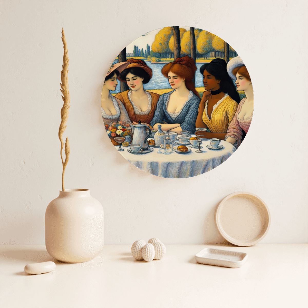 5 Ladies Decorative Plate - Gregg Acini Adoree Designs - Decorative Plates