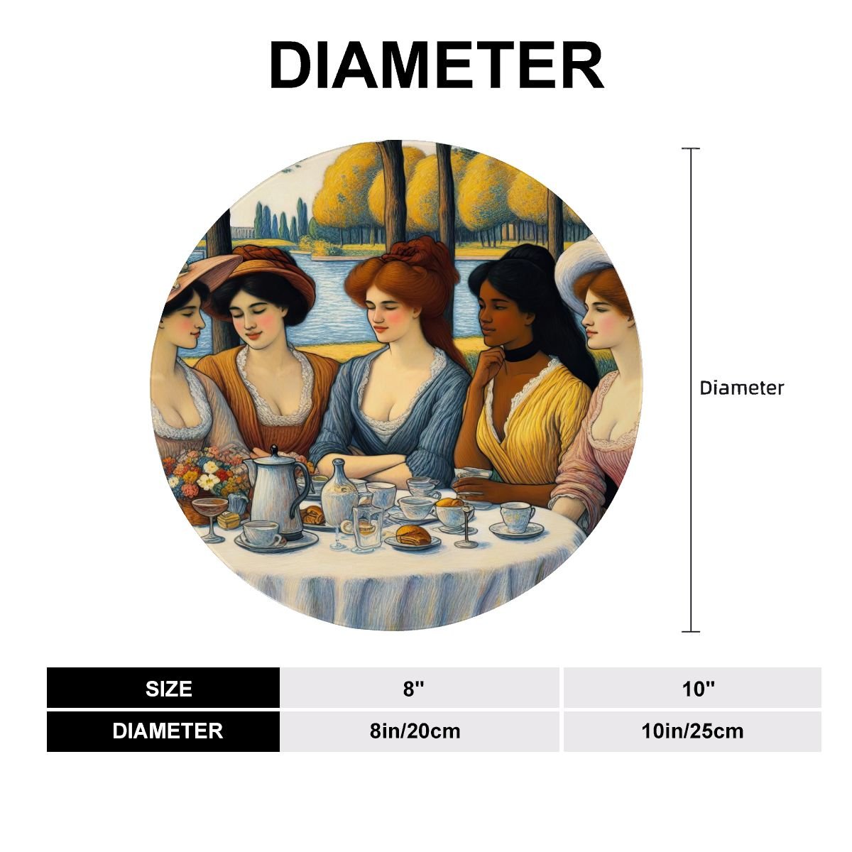 5 Ladies Decorative Plate - Gregg Acini Adoree Designs - Decorative Plates