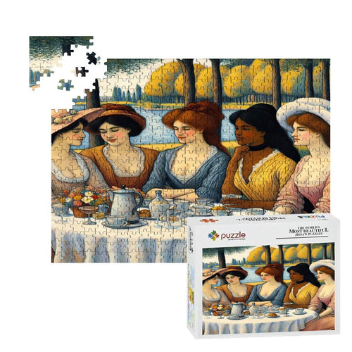 5 Ladies Wooden Jigsaw Puzzles 500 pcs - Gregg Acini Adoree Designs - Jigsaw Puzzle