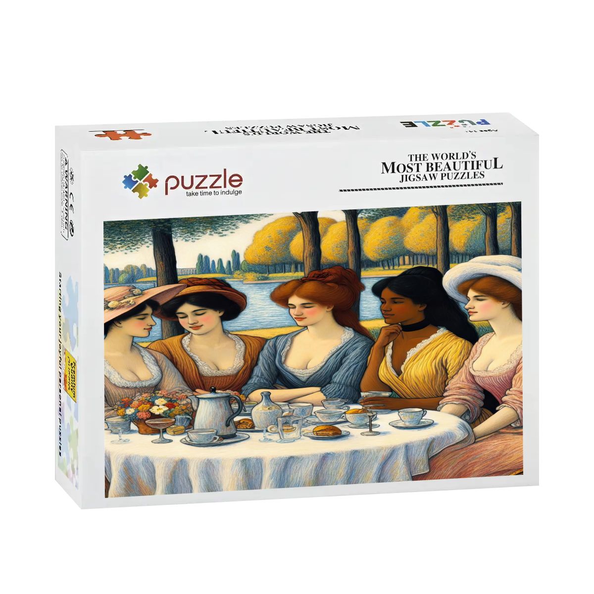 5 Ladies Wooden Jigsaw Puzzles 500 pcs - Gregg Acini Adoree Designs - Jigsaw Puzzle