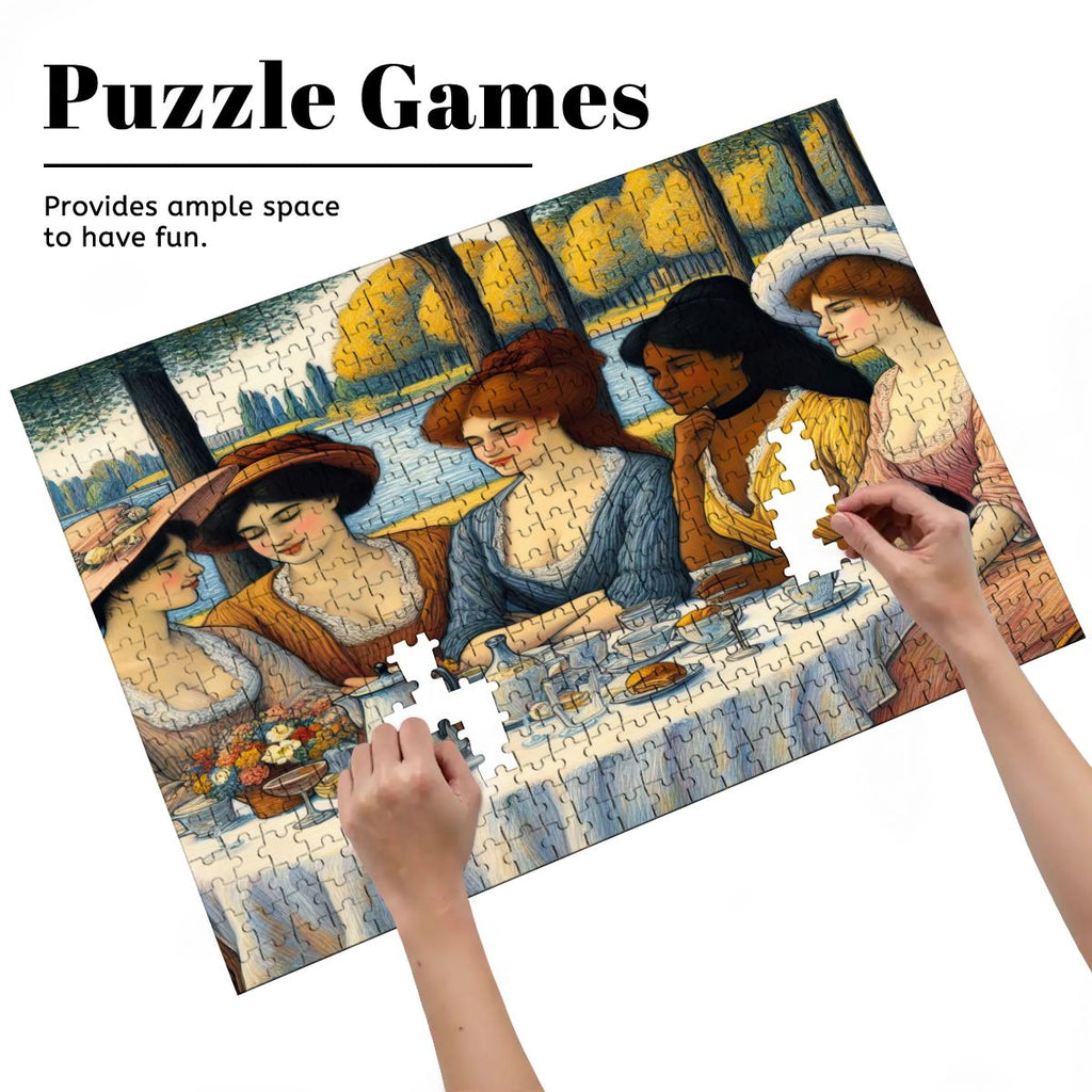 5 Ladies Wooden Jigsaw Puzzles 500 pcs - Gregg Acini Adoree Designs - Jigsaw Puzzle