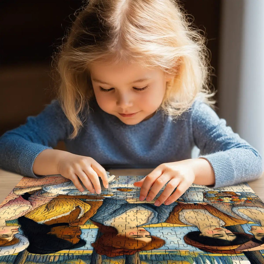 5 Ladies Wooden Jigsaw Puzzles 500 pcs - Gregg Acini Adoree Designs - Jigsaw Puzzle