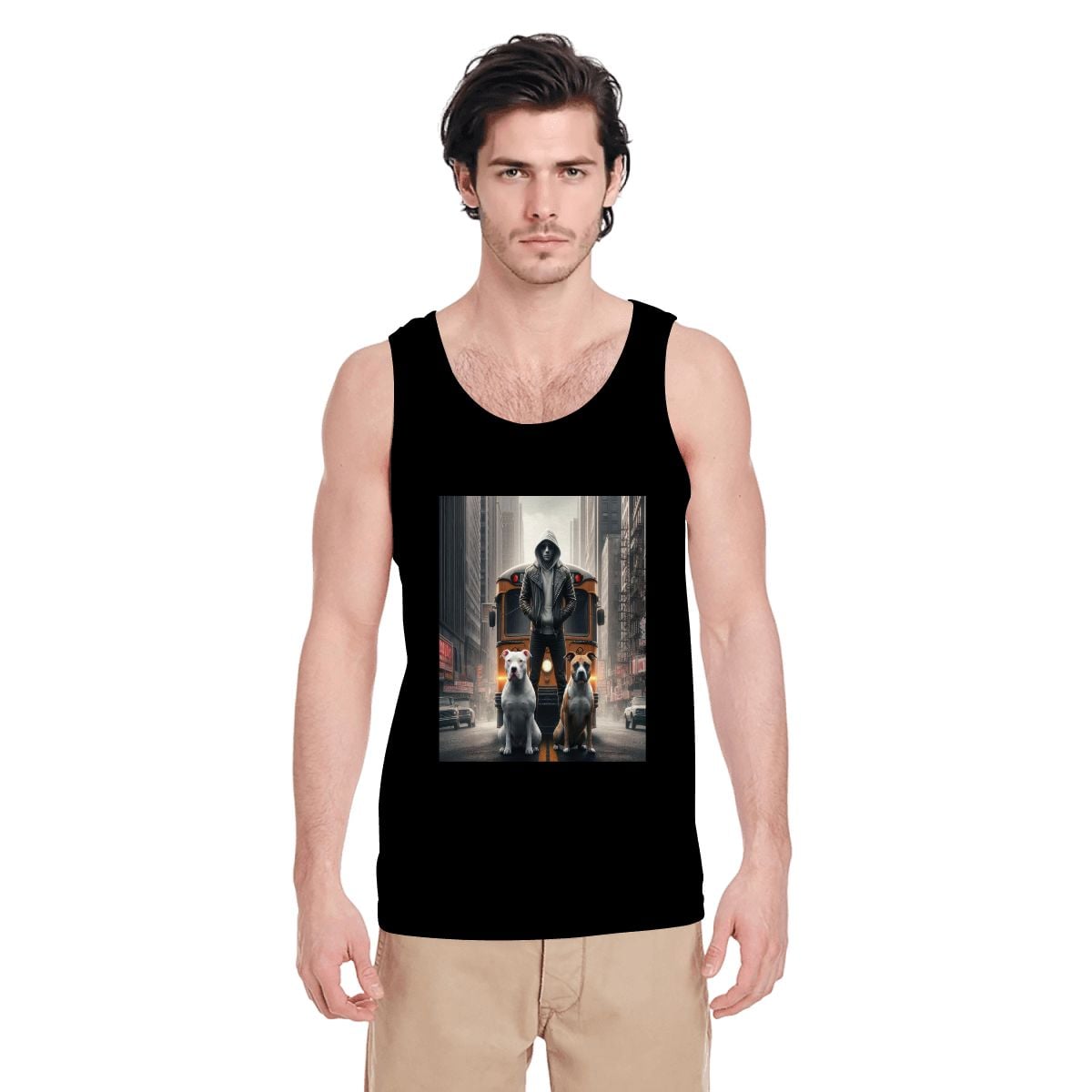 Multiple Designs Cotton Tank Top (First image shows selected design)