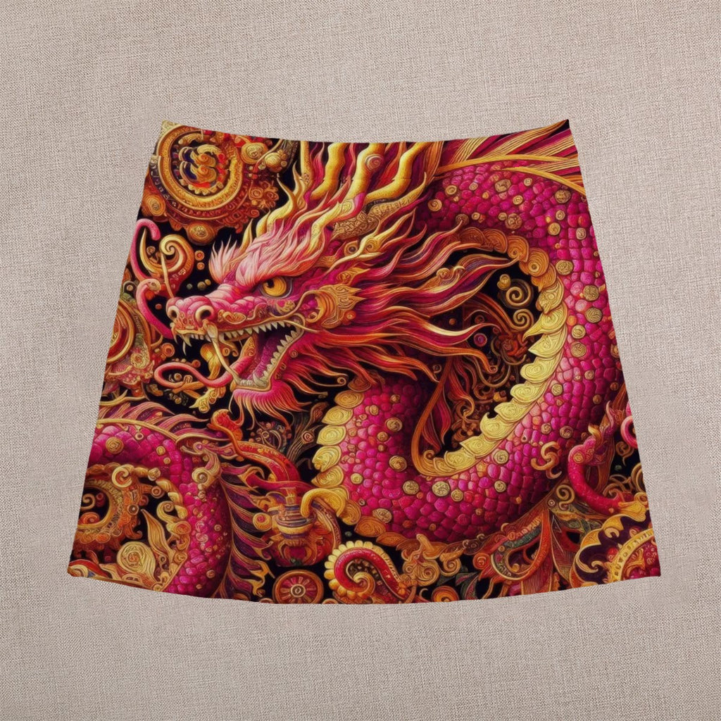Red Dragon Mini Skirt
