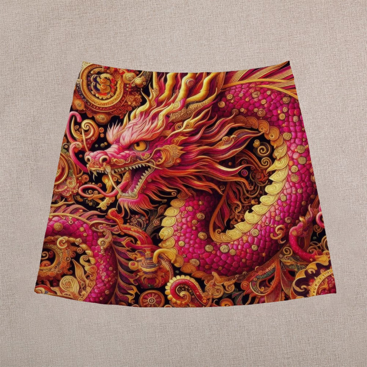 Red Dragon Mini Skirt