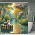 Faux Fossa Shower Curtain 70.8"x70.8" (Made in USA)
