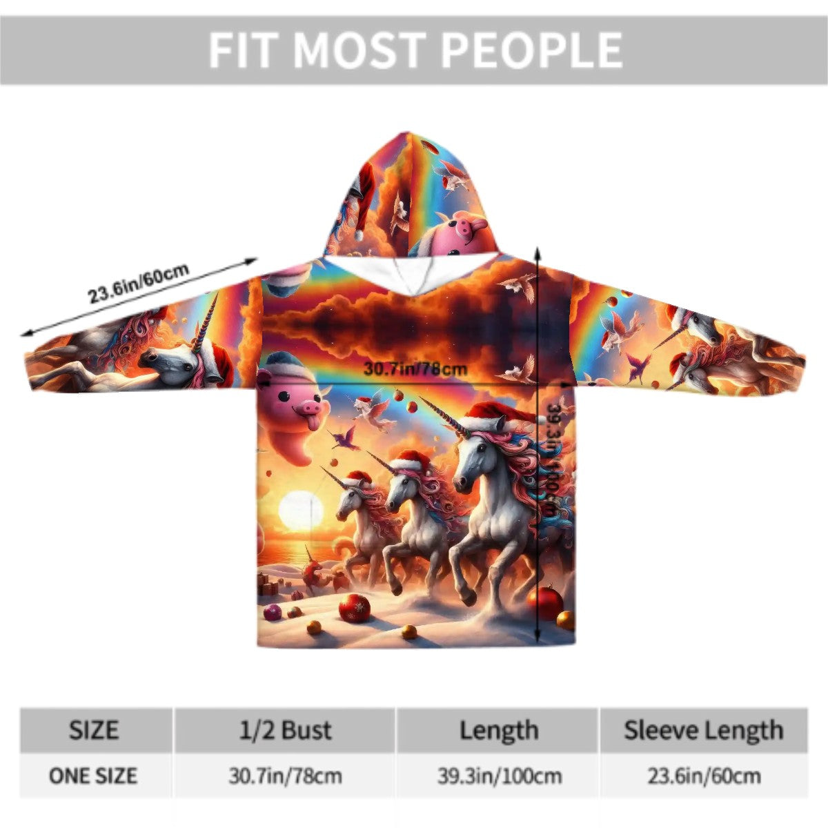 A Season's Greetings Adult Blanket Hoodie