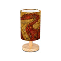 Red Dragon Cylindrical Table Lamp