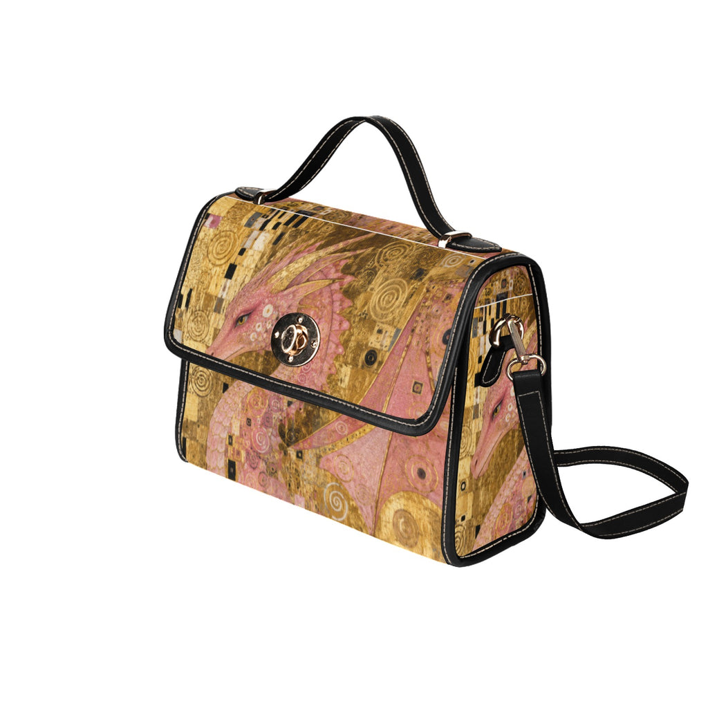 Pink Dragon Waterproof Canvas Bag