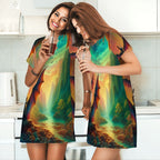 Loose Short-Sleeve Nightgown (Multiple Designs Set 1 - First image shows selected design)