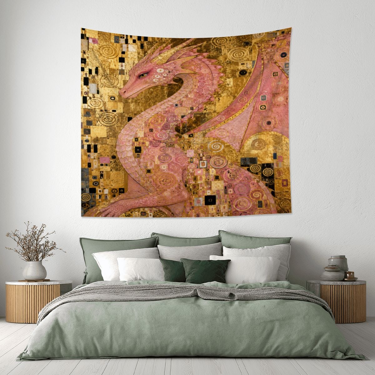 Pink Dragon Tapestry (6:5) (Made in USA)