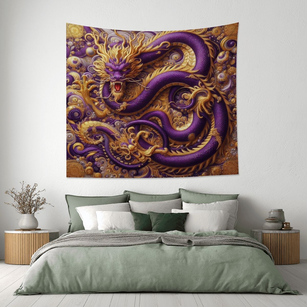 Purple Dragon Tapestry (6:5) (Made in USA)