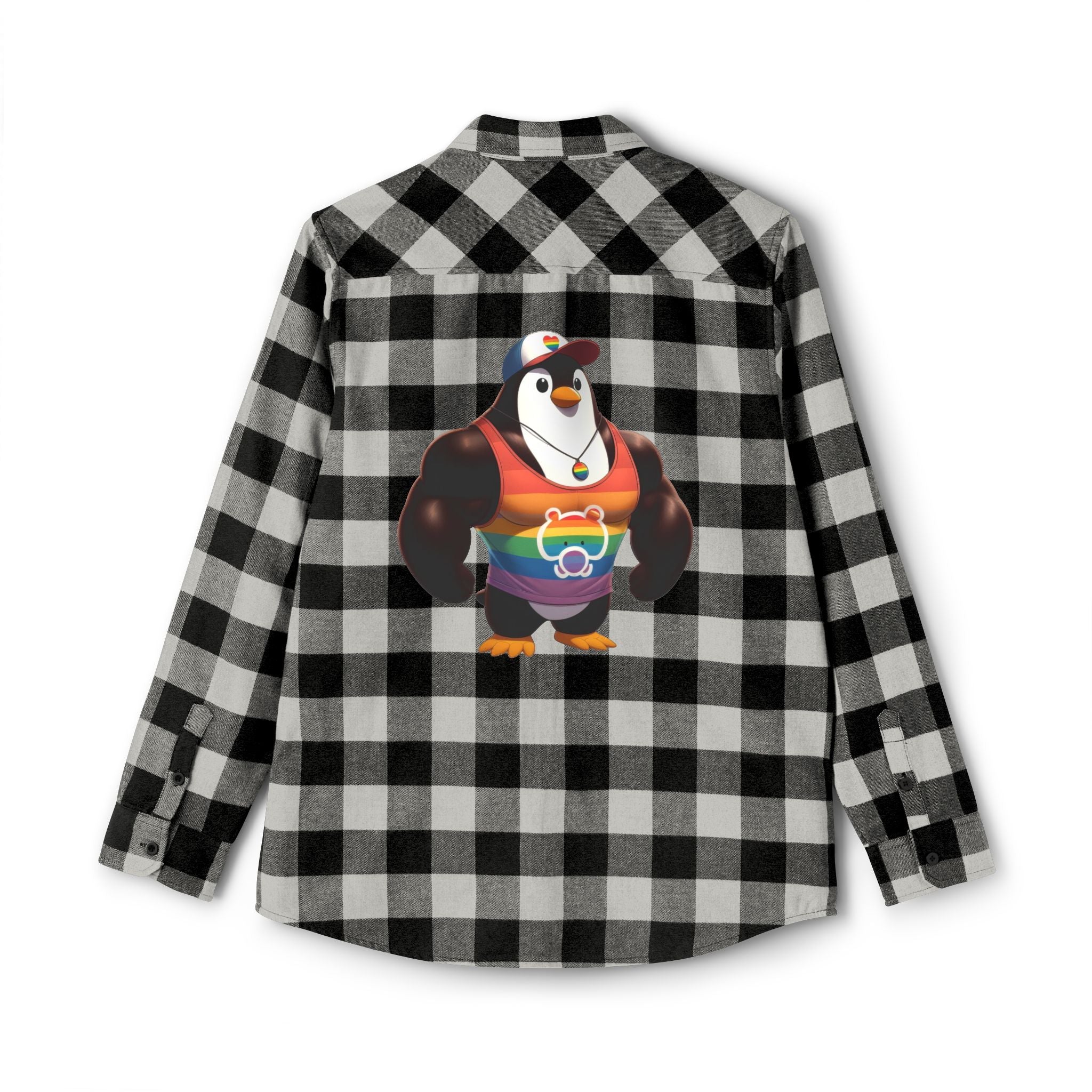 Proud Penguin Bro Cozy Unisex Flannel Shirt