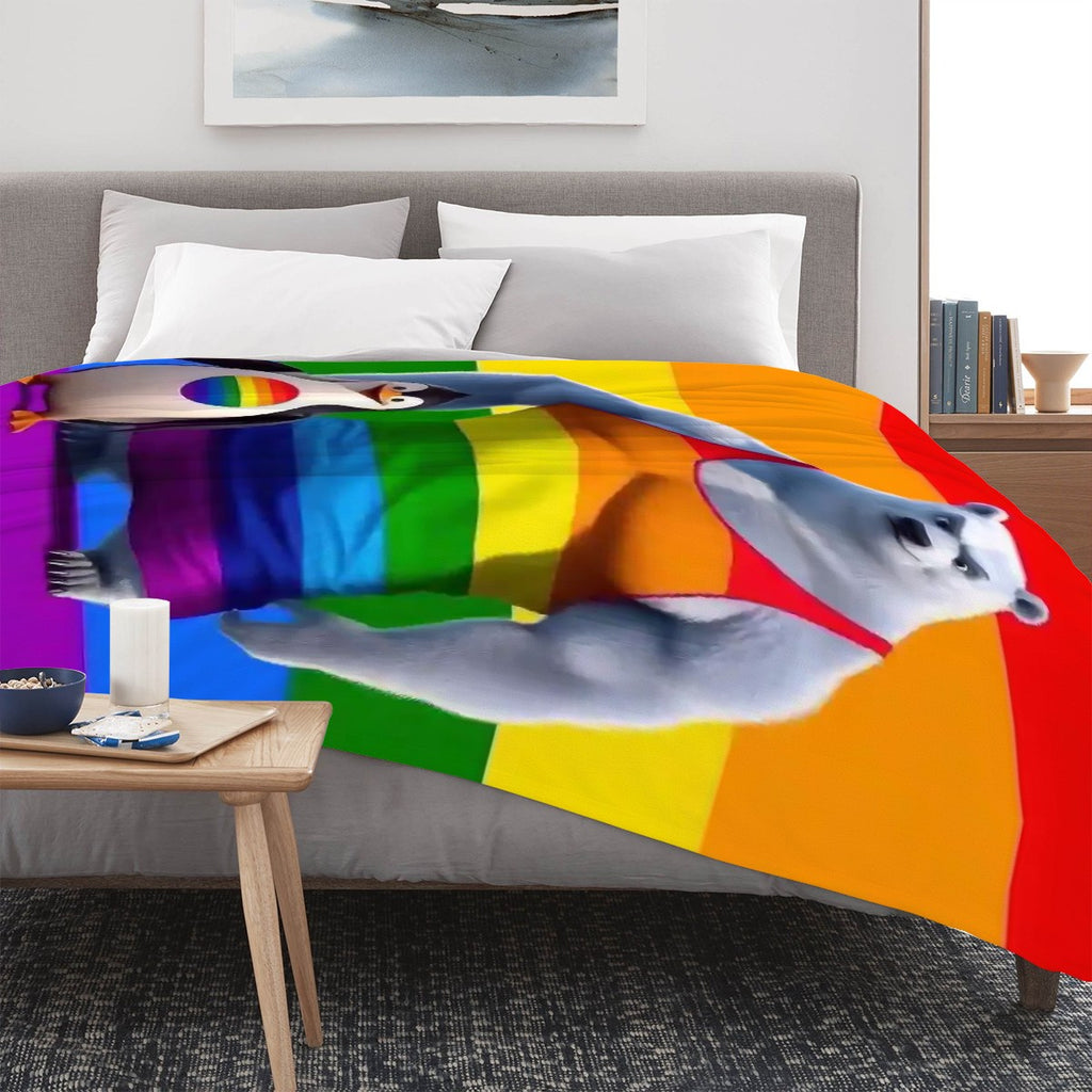 300 GSM Flannel Throw Blanket (Made in USA)
