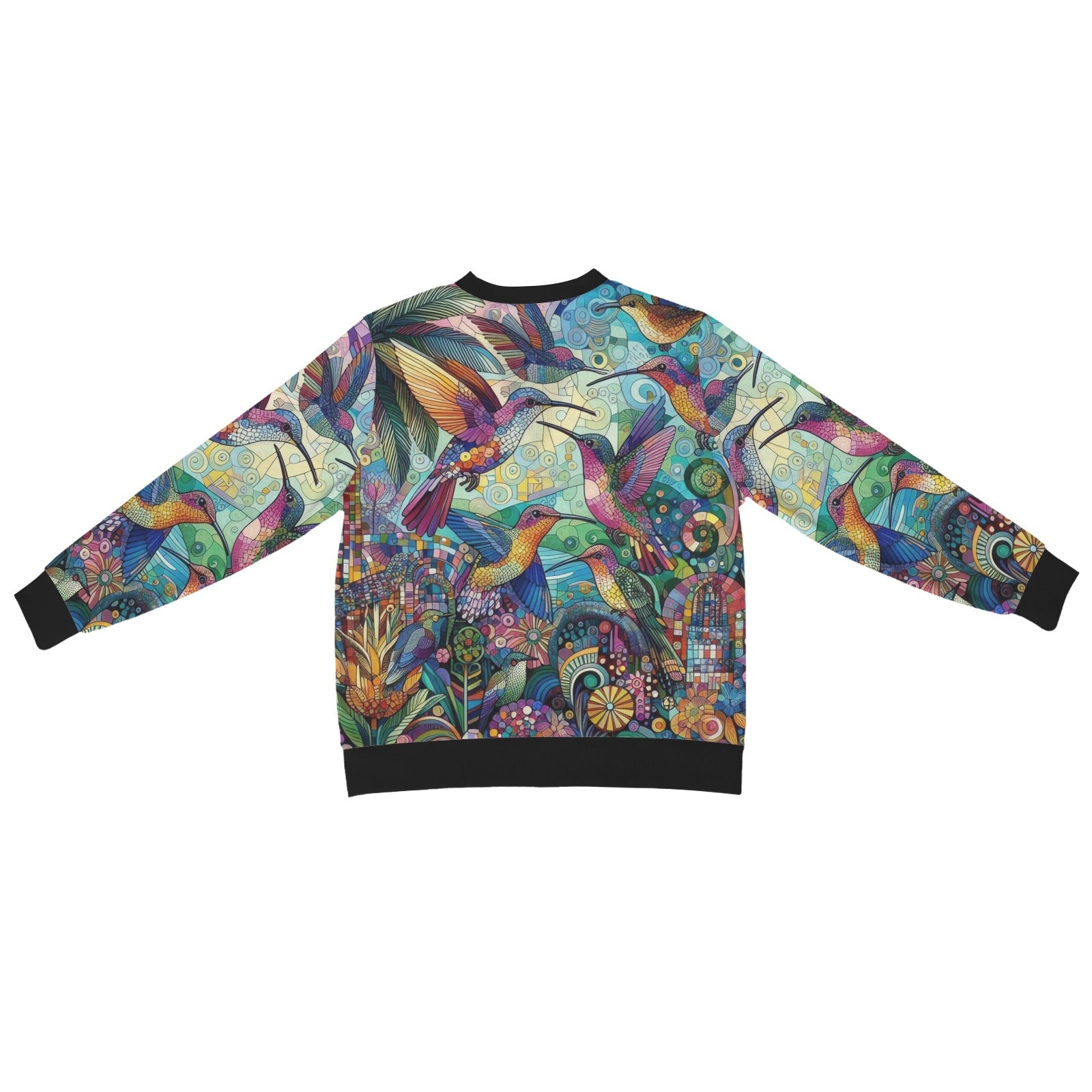 Hummingbird Kaleidoscope Men's Ribbed Cardigan