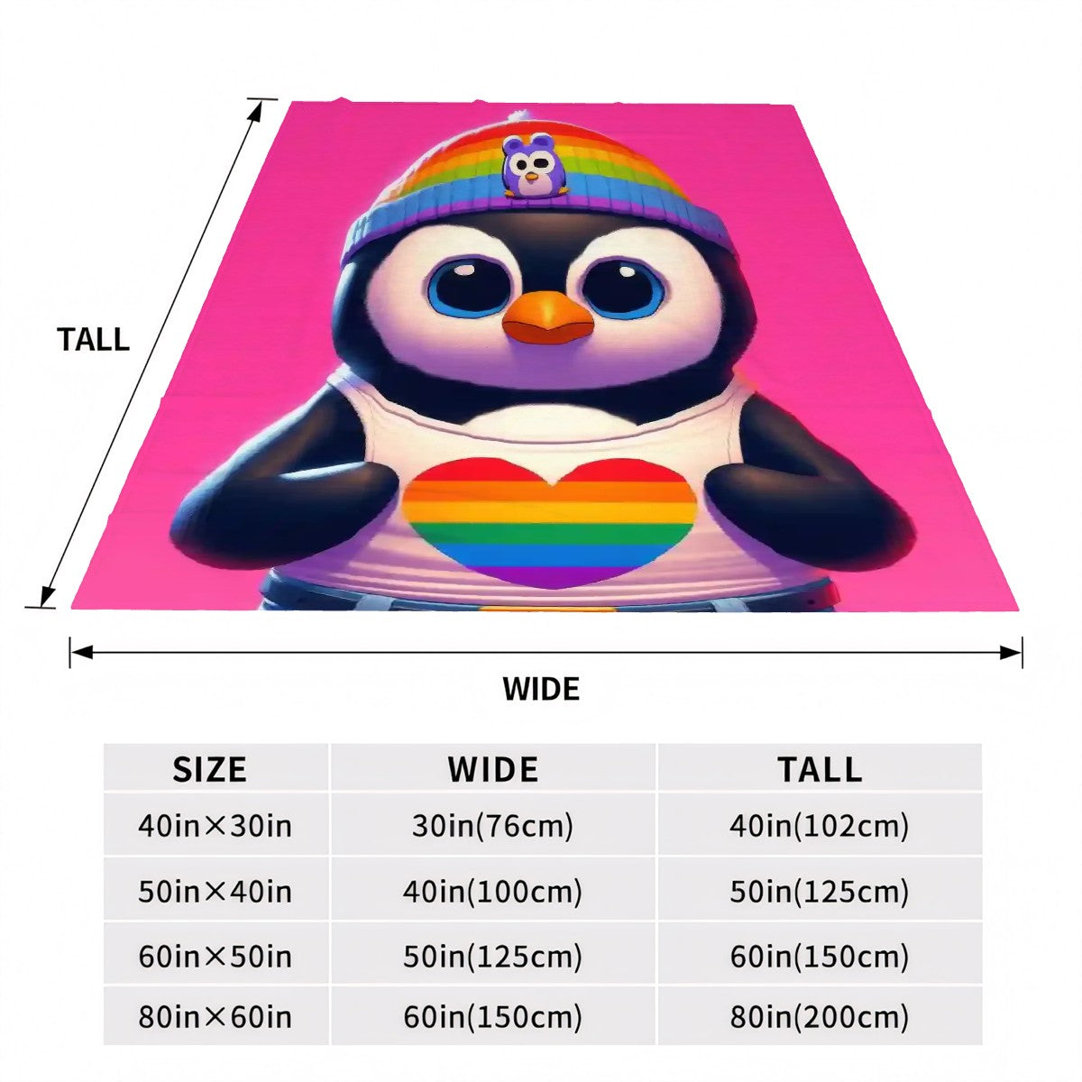 300 GSM Flannel Throw Blanket (Made in USA)