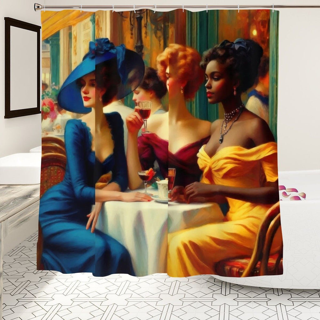 Ladies Who Lunch Shower Curtain