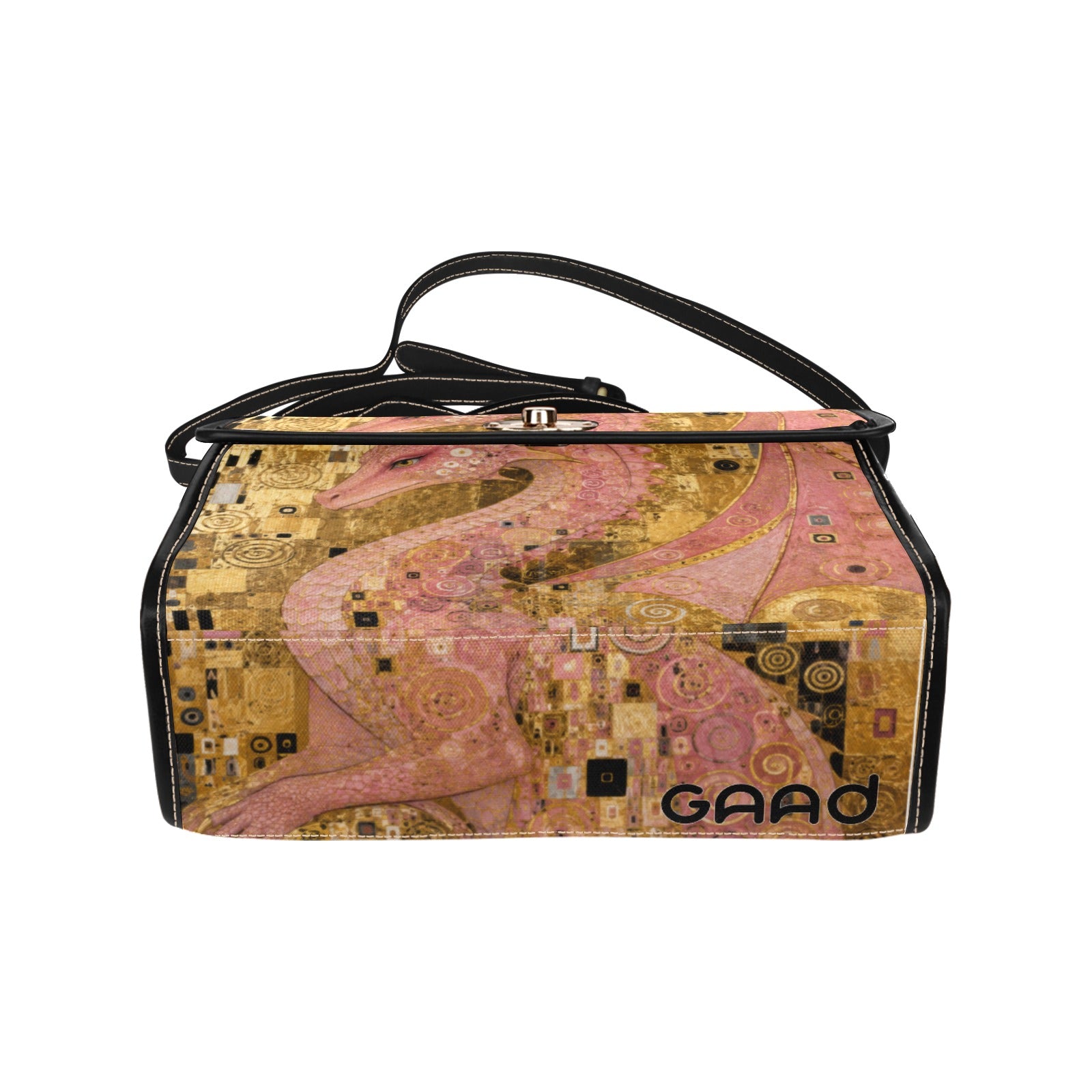 Pink Dragon Waterproof Canvas Bag