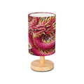 Crimson Dragon Cylindrical Table Lamp