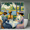 Ladies with the Yellow Hats Shower Curtain | Impressionist Art