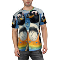 Proud Penguins at the Beach Unisex Short-Sleeve T-Shirt