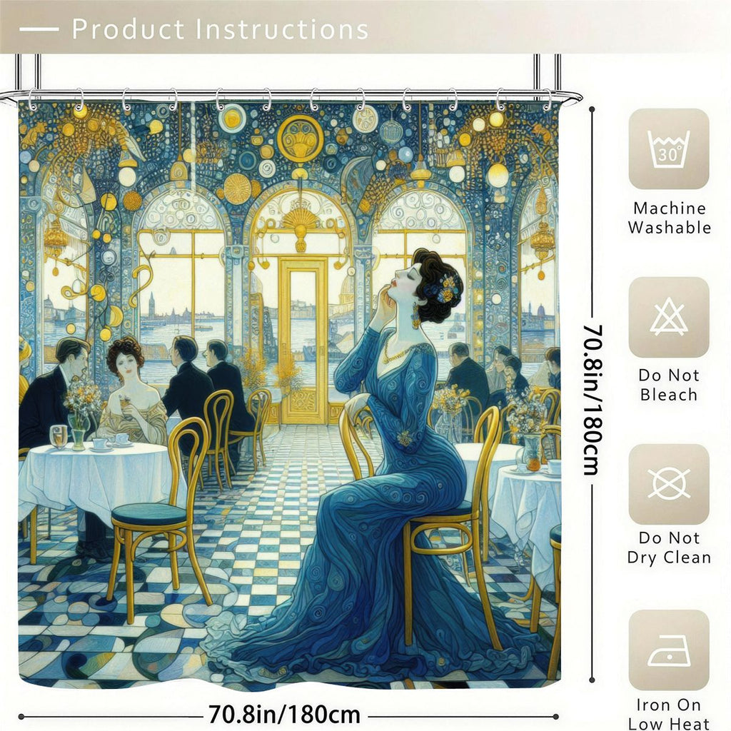 Julia Shower Curtain 70.8"x70.8" (Made in USA)