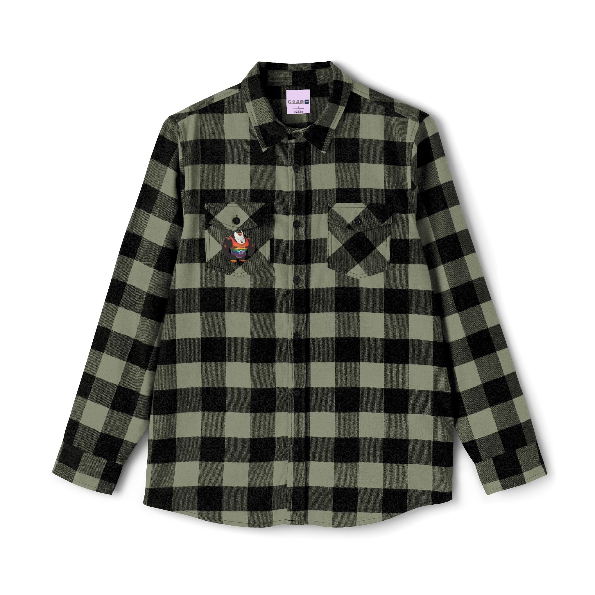 Proud Penguin Bro Cozy Unisex Flannel Shirt