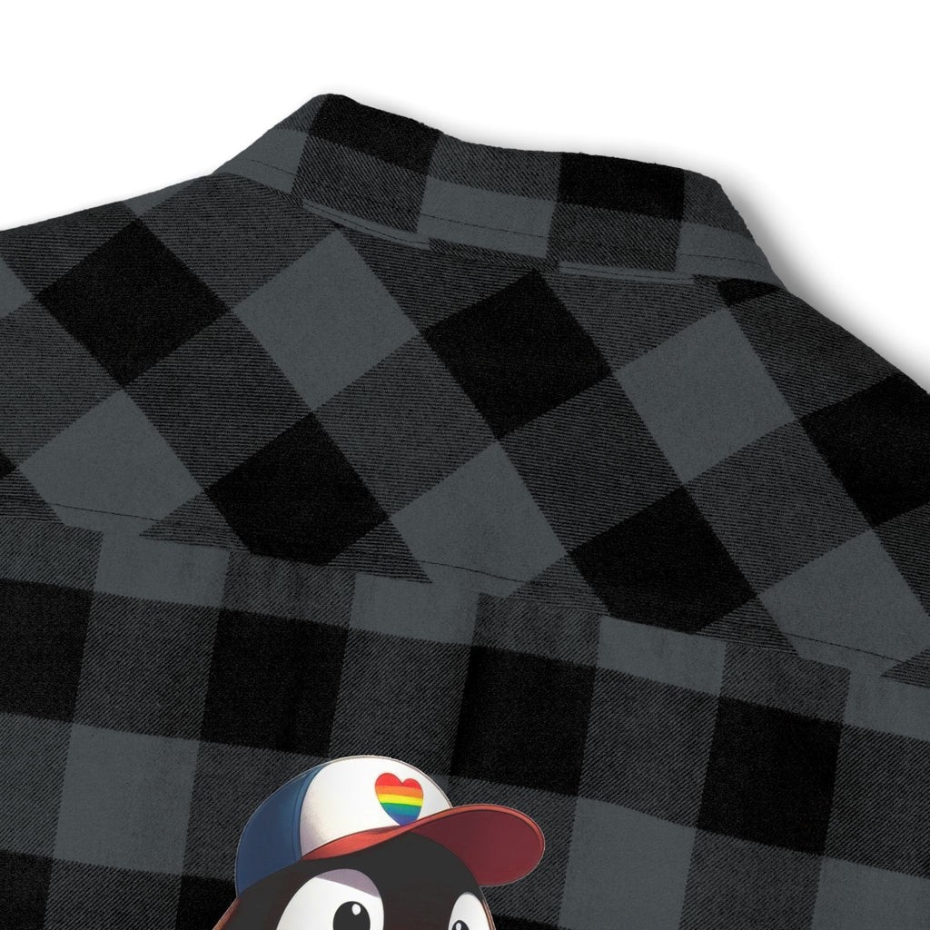 Proud Penguin Bro Cozy Unisex Flannel Shirt