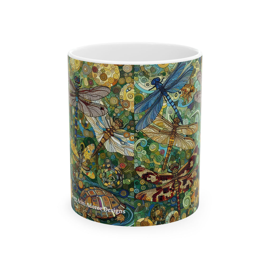 Dragonflies Ceramic Mug by Gregg Acini Adoree Designs
