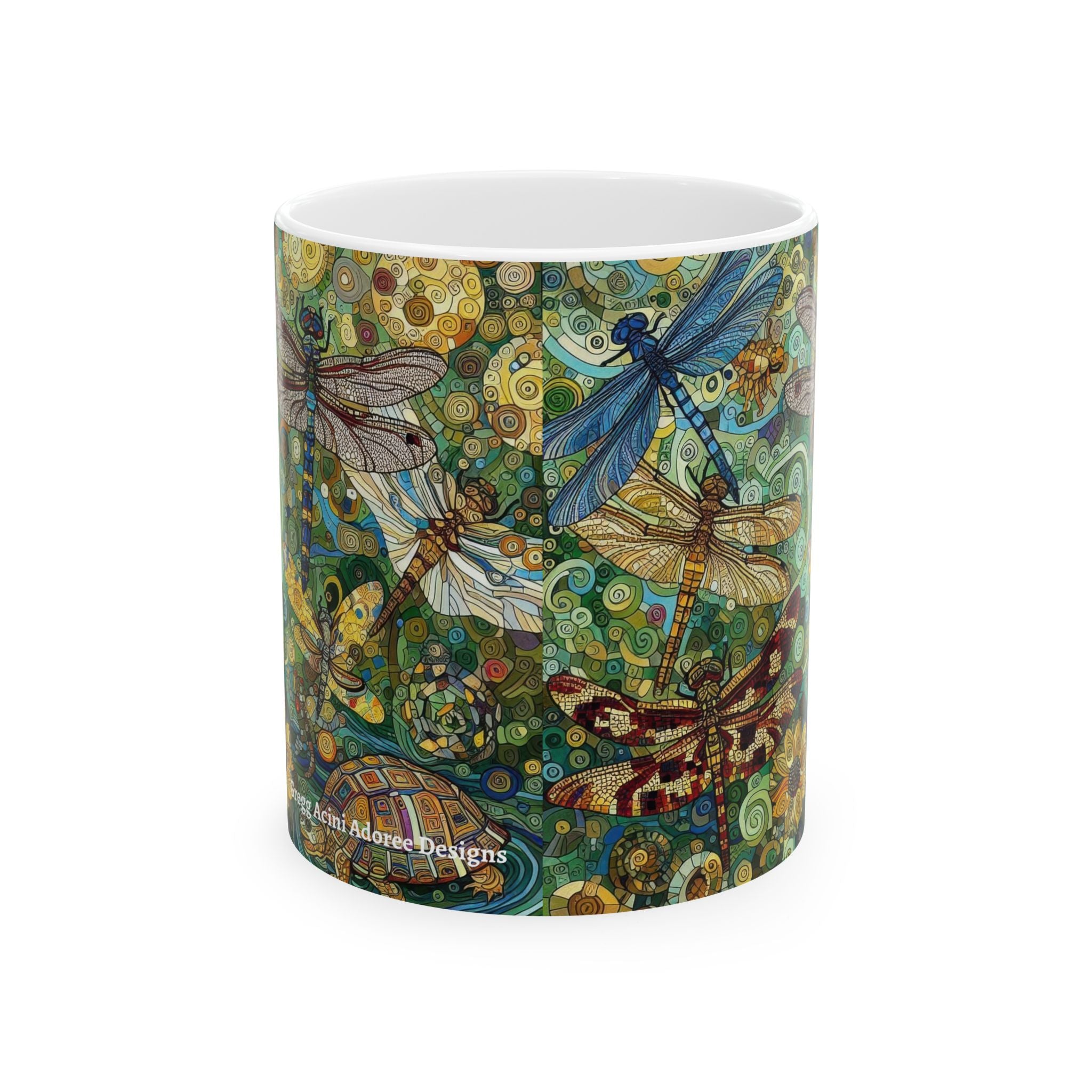 Dragonflies Ceramic Mug by Gregg Acini Adoree Designs